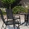 Merrick Lane Set of 4 Manado Series Metal Stacking Patio Chairs with Flex Comfort Material